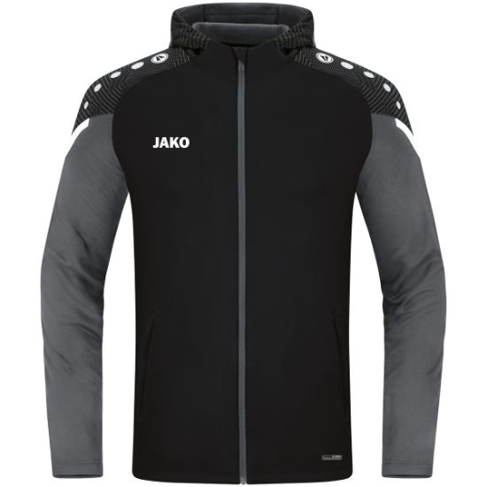 Afbeeldingen van Jas met kap Performance zwart/antra light
