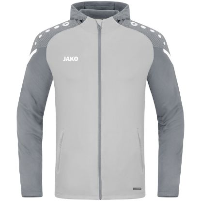 Afbeeldingen van Jas met kap Performance zachtgrijs/steengrijs