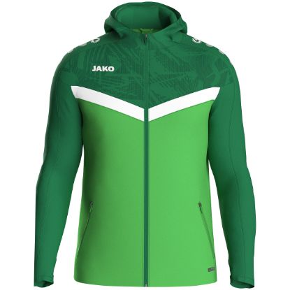 Afbeeldingen van Jas met kap Iconic  zachtgroen/sportgreen