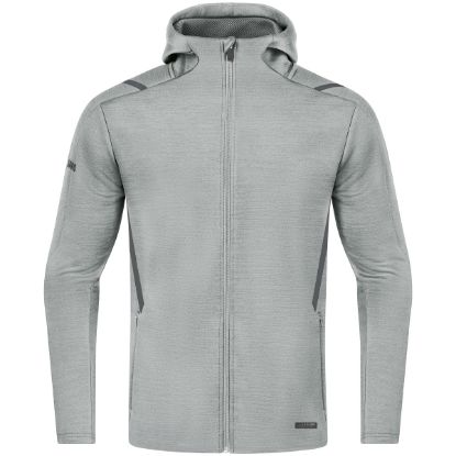 Afbeeldingen van Vrijetijdsvest met kap Challenge  lichtgrijs gemel./anthra light