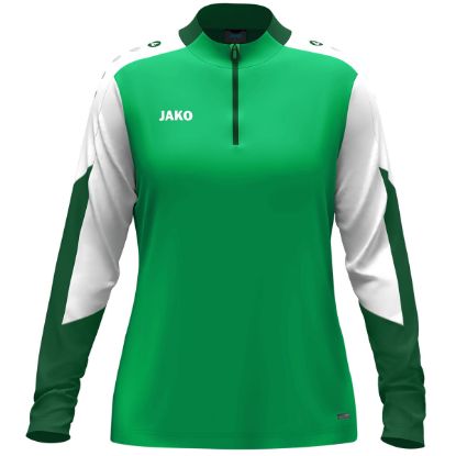 Afbeeldingen van Ziptop Dynamic damesmaten groen/wit/donkergroen