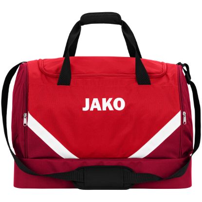 Afbeeldingen van Sporttas Iconic met bodemvak rood/wijnrood