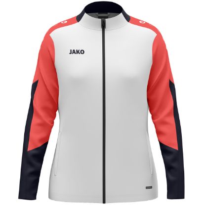 Afbeeldingen van Polyestervest Dynamic damesmaten wit/koraal/marine