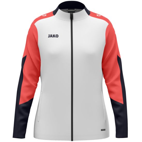 Afbeeldingen van Polyestervest Dynamic damesmaten wit/koraal/marine