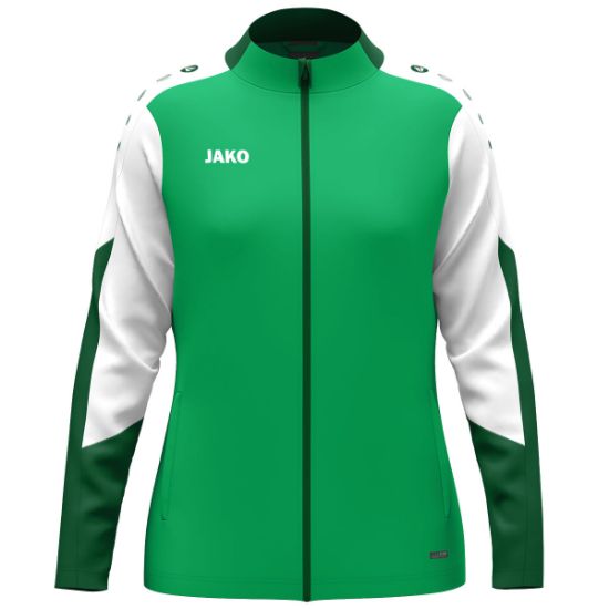Afbeeldingen van Polyestervest Dynamic damesmaten groen/wit/donkergroen
