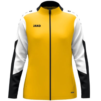 Afbeeldingen van Polyestervest Dynamic damesmaten geel/wit/zwart