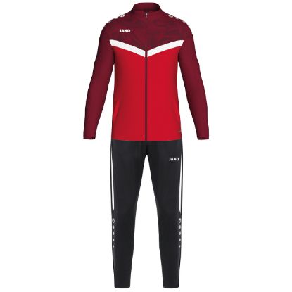 Afbeeldingen van Polyesterpak Iconic rood/wijnrood