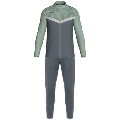 Afbeeldingen van Polyesterpak Iconic anthra light/mintgroen/zachtgrijs