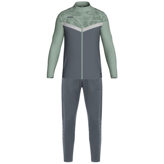 Afbeeldingen van Polyesterpak Iconic anthra light/mintgroen/zachtgrijs