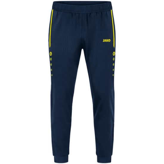 Afbeeldingen van Polyesterbroek Allround marine/ fluogeel
