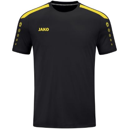 Afbeeldingen van Shirt Power KM zwart/citroen