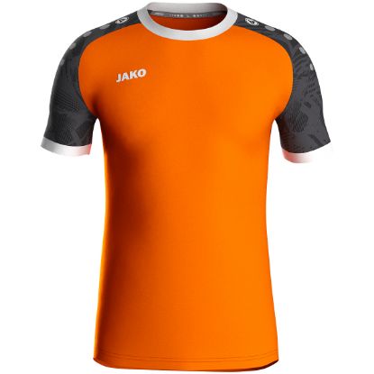 Afbeeldingen van Shirt Iconic KM fluo oranje/zwart