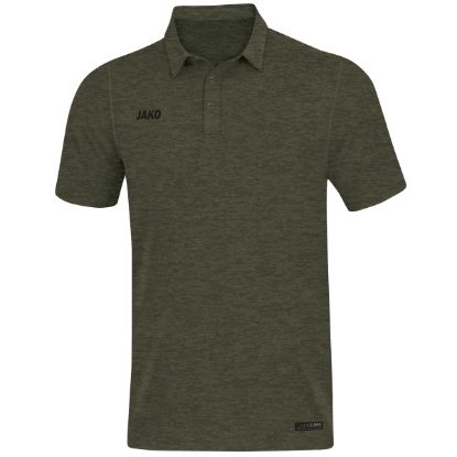 Afbeeldingen van Polo Premium Basics kaki gemeleerd 