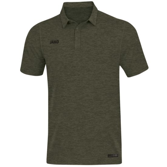 Afbeeldingen van Polo Premium Basics kaki gemeleerd 