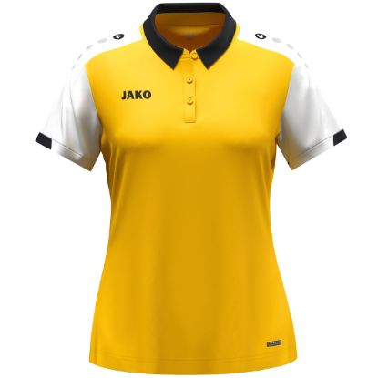 Afbeeldingen van Polo Dynamic damesmaten geel/wit/zwart