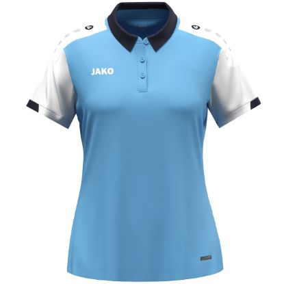 Afbeeldingen van Polo Dynamic damesmaten hemelsblauw/wit/marine