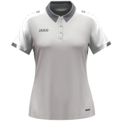 Afbeeldingen van Polo Dynamic damesmaten lichtgrijs/wit/grijs
