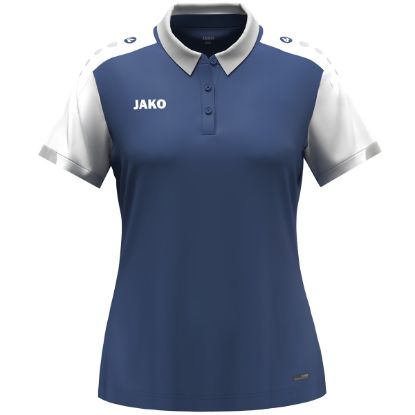 Afbeeldingen van Polo Dynamic damesmaten nachtblauw/wit/lichtgrijs