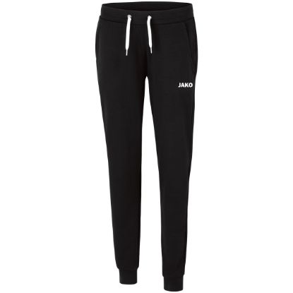 Afbeeldingen van Joggingbroek Base met boord Damesmaten zwart