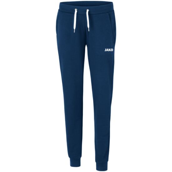 Afbeeldingen van Joggingbroek Base met boord Damesmaten marine