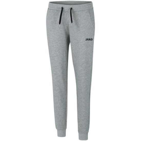 Afbeeldingen van Joggingbroek Base met boord Damesmaten lichtgrijs gemeleerd