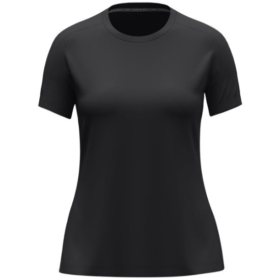 Afbeeldingen van T-Shirt Uni Damesmaten zwart
