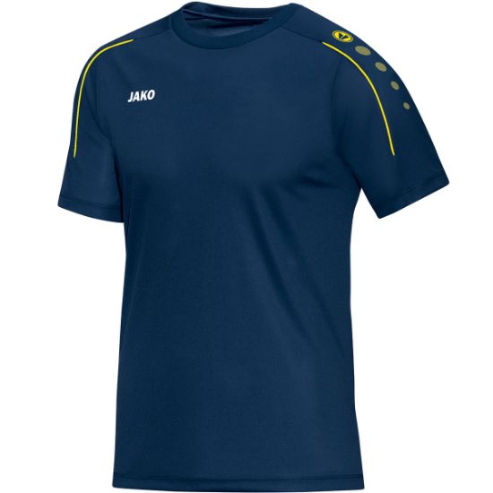 Afbeeldingen van T-shirt Classico nachtblauw/citroen