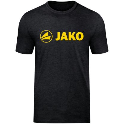 Afbeeldingen van T-shirt Promo zwart gemeleerd/citroen