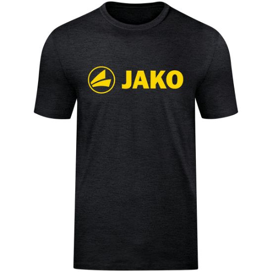 Afbeeldingen van T-shirt Promo zwart gemeleerd/citroen