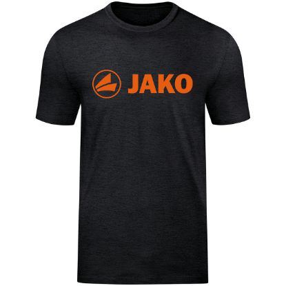 Afbeeldingen van T-shirt Promo zwart gemeleerd/fluo oranje
