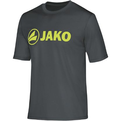 Afbeeldingen van Functioneel shirt Promo antraciet/lime