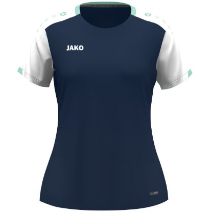 Afbeeldingen van T-Shirt Dynamic damesmaten marine/wit/munt