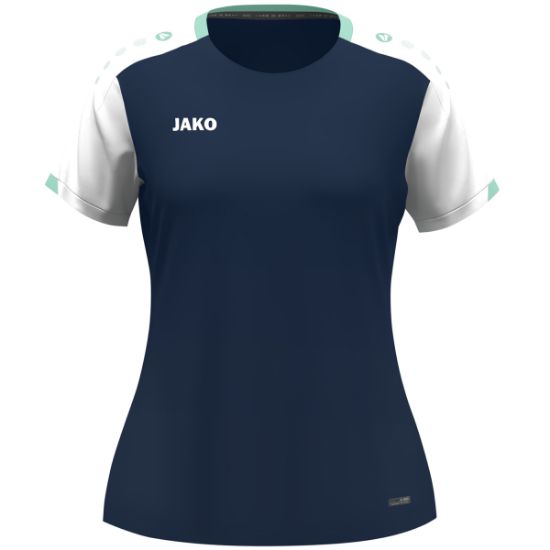 Afbeeldingen van T-Shirt Dynamic damesmaten marine/wit/munt