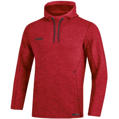 Afbeeldingen van Sweater met kap Premium Basics rood gemeleerd