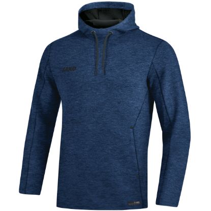 Afbeeldingen van Sweater met kap Premium Basics marine gemeleerd