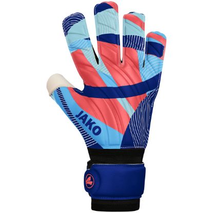 Afbeeldingen van Keeperhandschoen River Basic RC navy/hemelsblauw/koraal