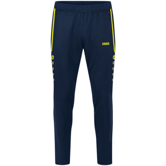 Afbeeldingen van Trainingsbroek Allround marine/fluogeel