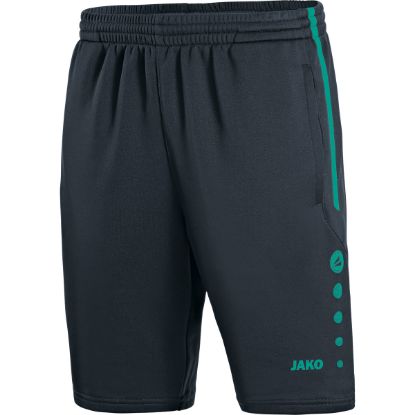 Afbeeldingen van Trainingsshort Active antraciet/turkoois