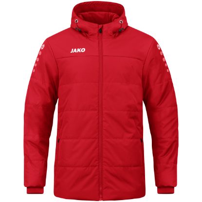 Afbeeldingen van Coachvest Team met kap rood