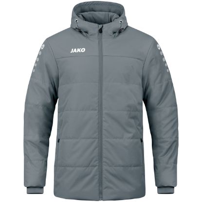 Afbeeldingen van Coachvest Team met kap steengrijs